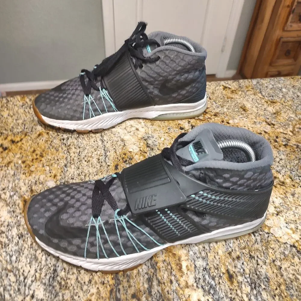 Nike Zoom Toranada Black,Turquoise Grey Athletic Shoes Size 9.5 Model 835657-003